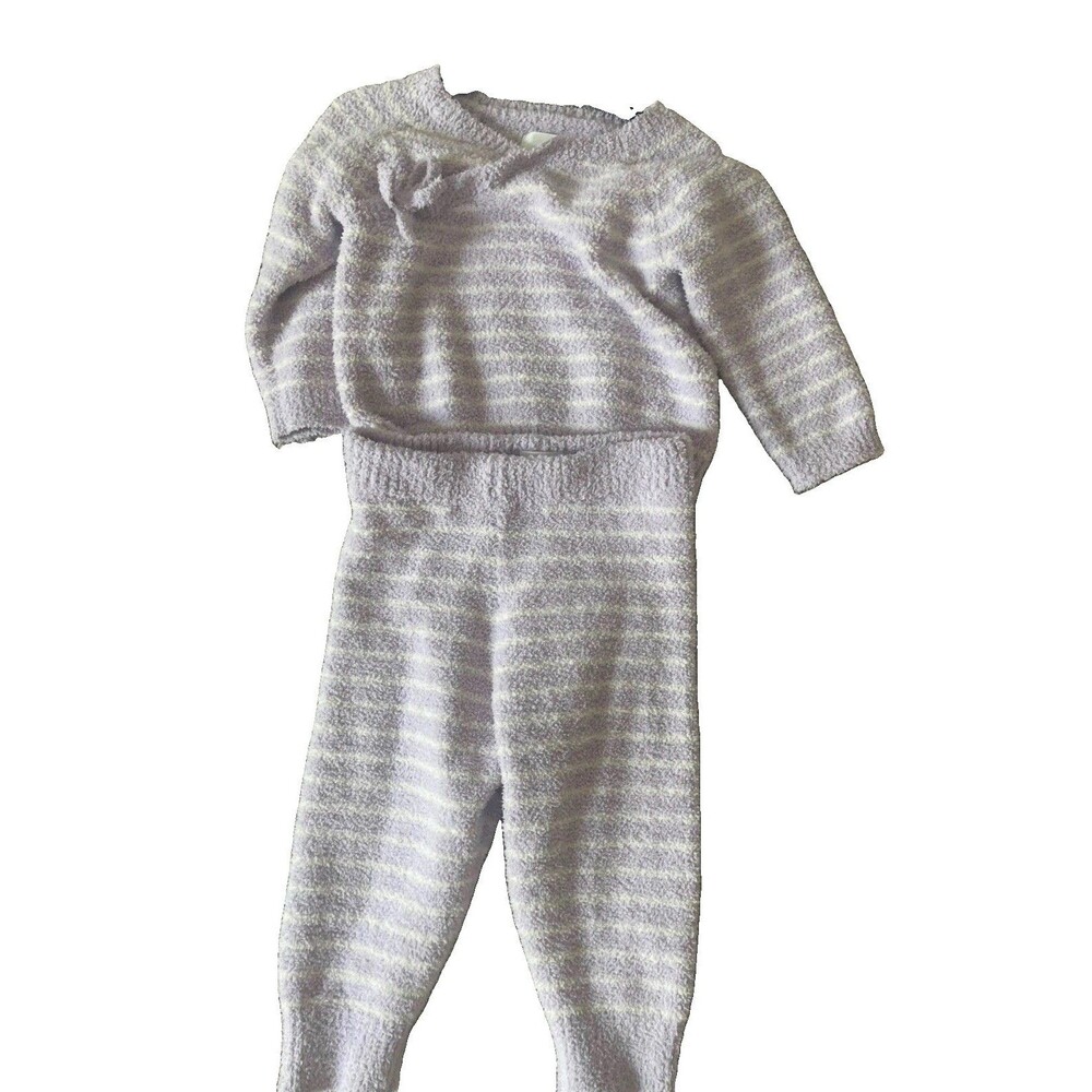 Cat & Jack Unisex 2pc Pants Set 6-9M Knit Striped Long Sleeve Sweater